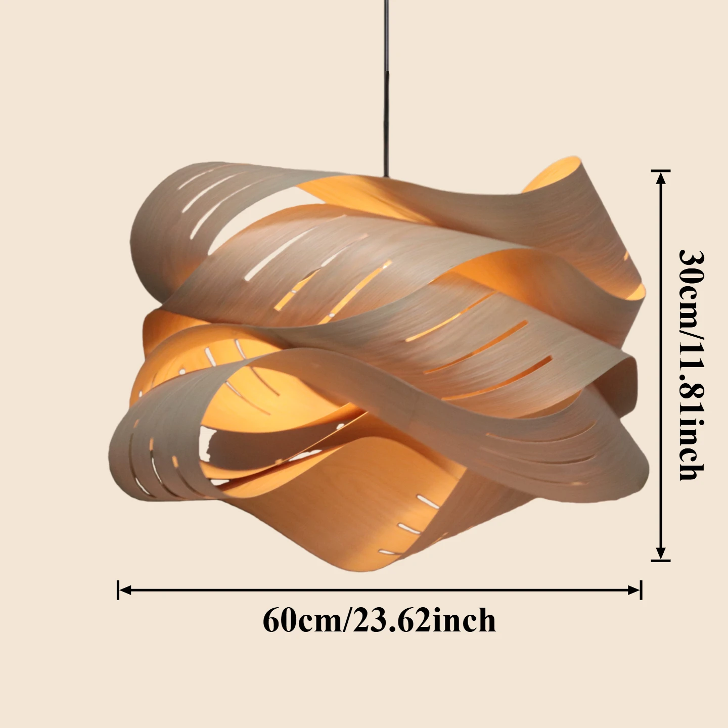 

Деревянная подвесная люстра JOYINLED