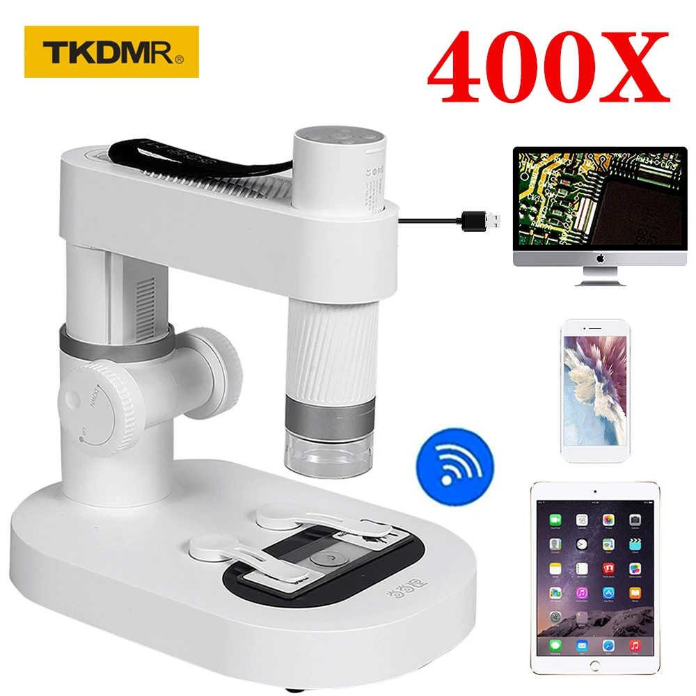 400X WIFI USB Children Biological Digital Electronic Portable Microscope Kit For Phone PC Home School Science Educational  Gift