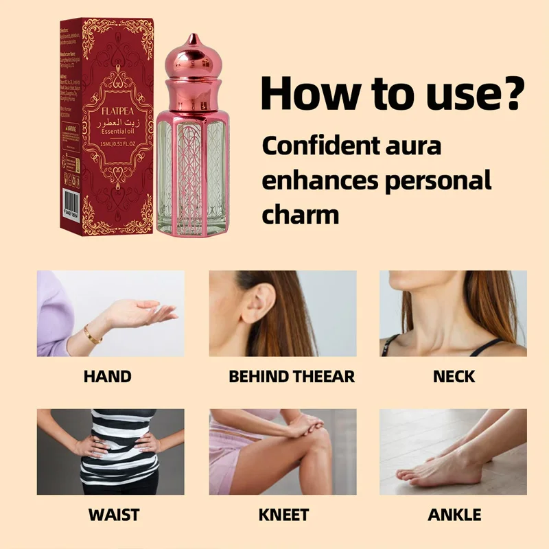 Фото 15 мл Арабское парфюмерное масло с ароматом уд и чая, высококонцентрированное, стойкое, оригинальное арабское парфюмерное масло. №5