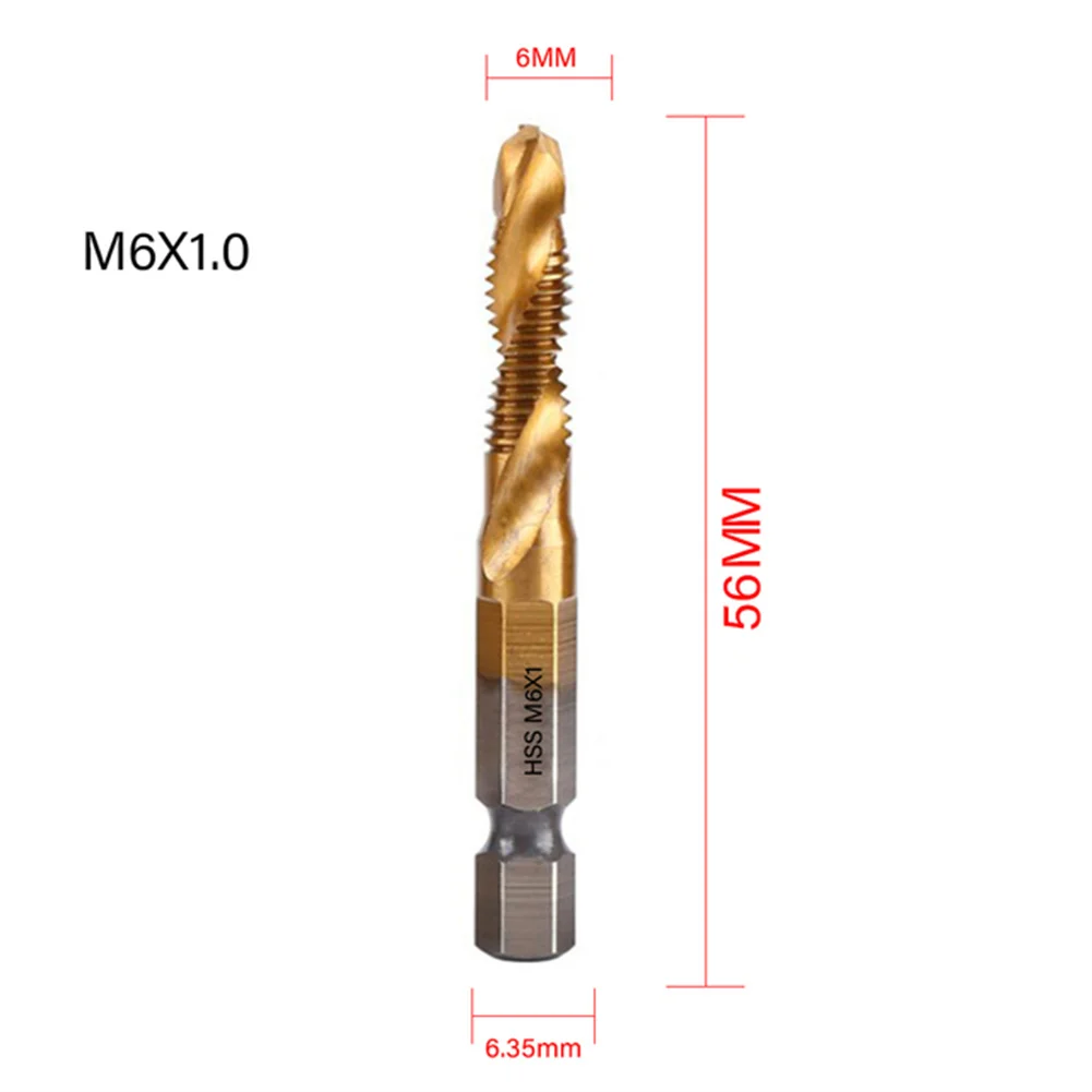 

Industrial Drill Tap Drill Tap Bit 7PC/SET Combination Durable High Speed Steel 4341 For Tapping Various Threads