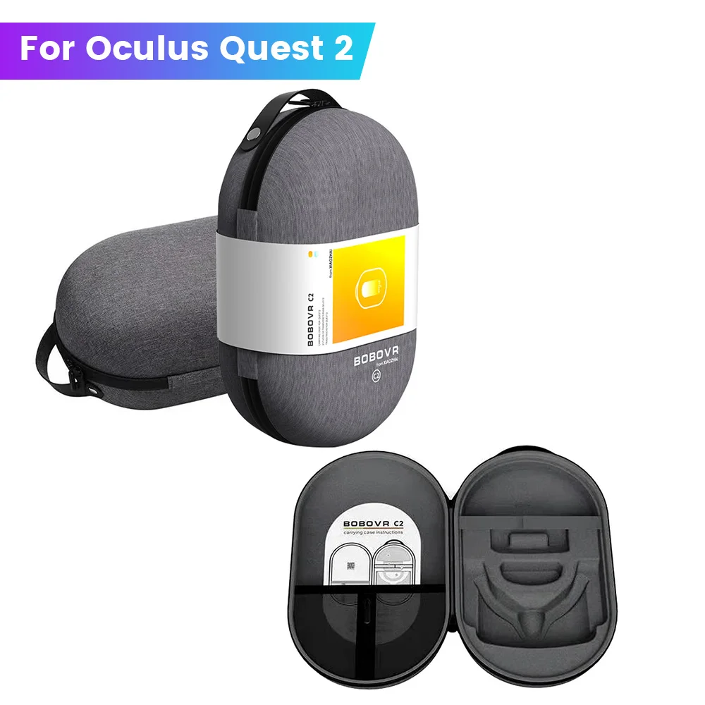 

BOBOVR C2 Storage Bag For Oculus Quest 2 VR Case For BOBOVR F2 M2 Strap Halo Strap Waterproof Improvements VR Accessories Box