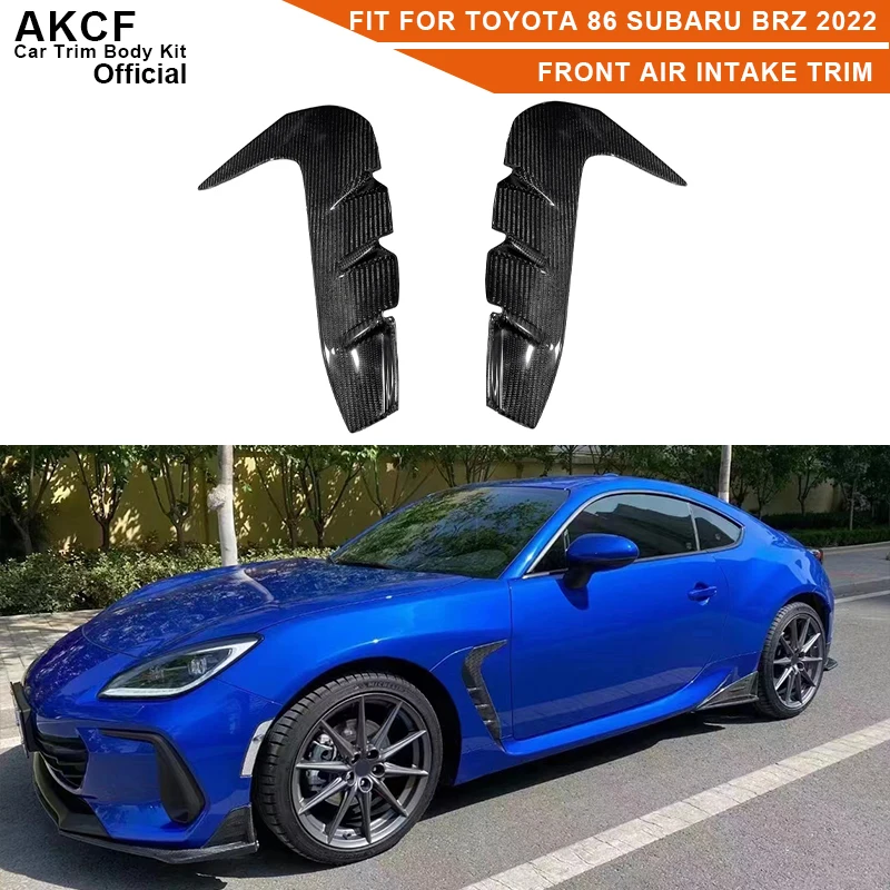 

Carbon Fender Vents Garnish Fit for Toyota GR86 Subaru BRZ ZN8 ZD8 2022 FRP Front Fender Air Intake Duct Cover Trim Tuning