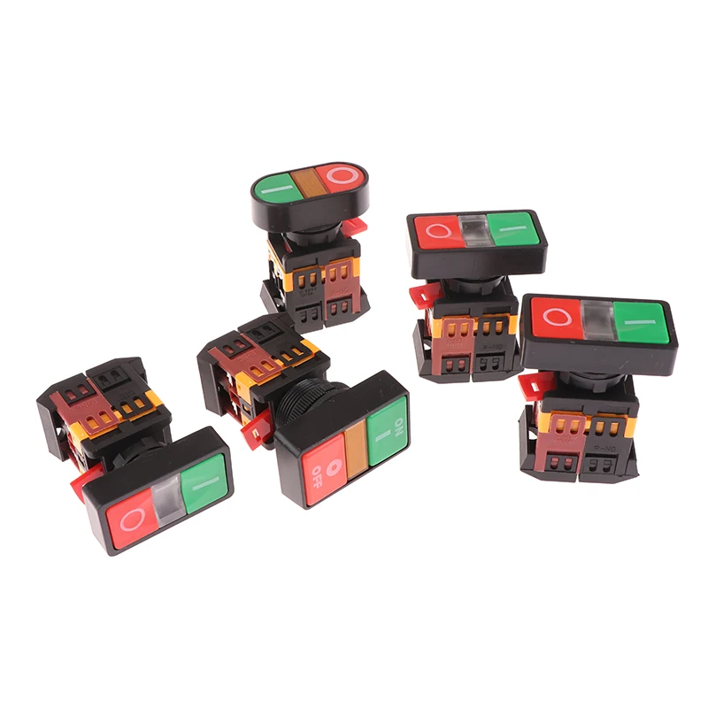 1 шт. двойная кнопка APBB-22N овальная головка с подсветкой кнопочный переключатель