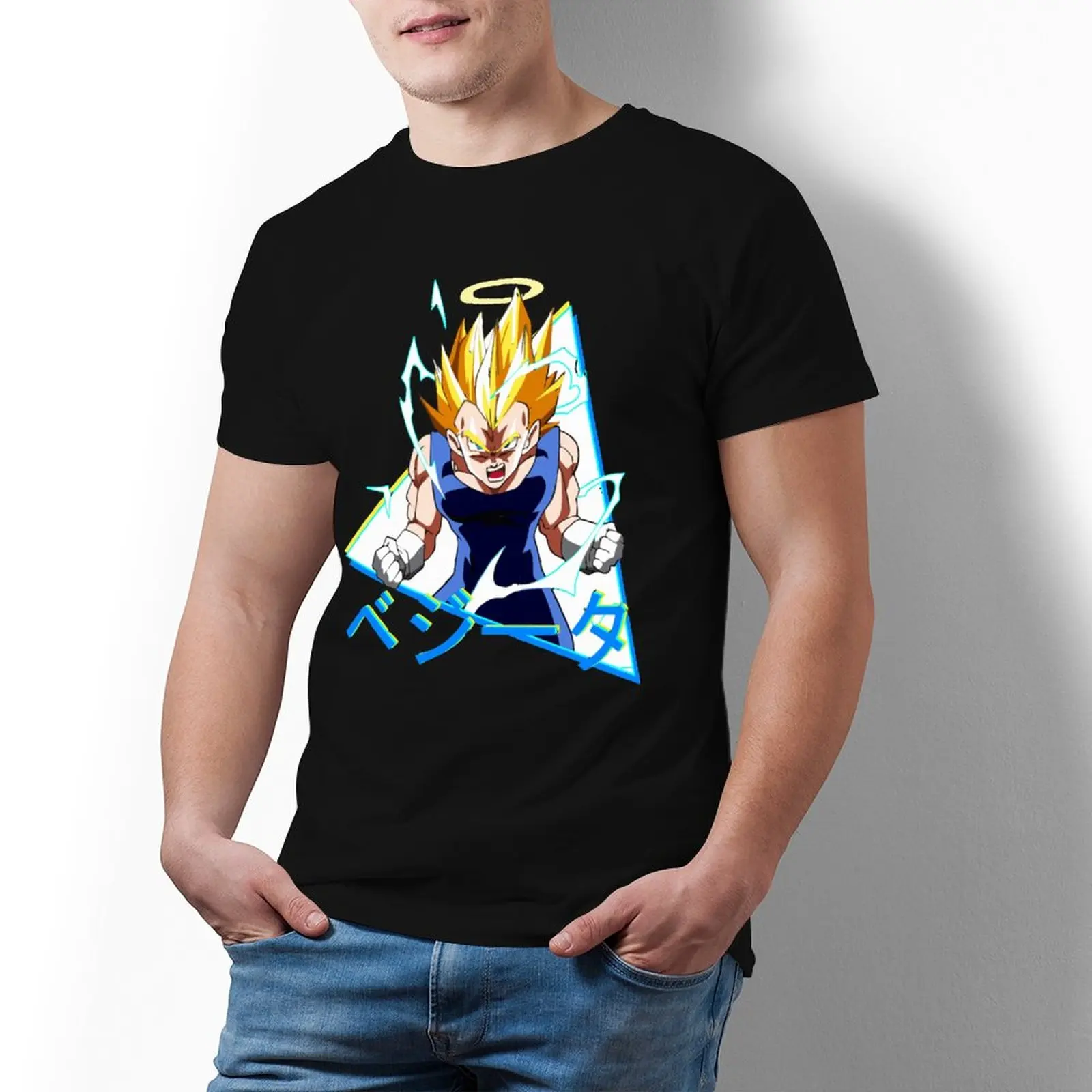 

Bandai Dragon Ball Vegeta T Shirt Anime Cotton Man T-Shirt Oversize Graphic Tee Shirt Fashion