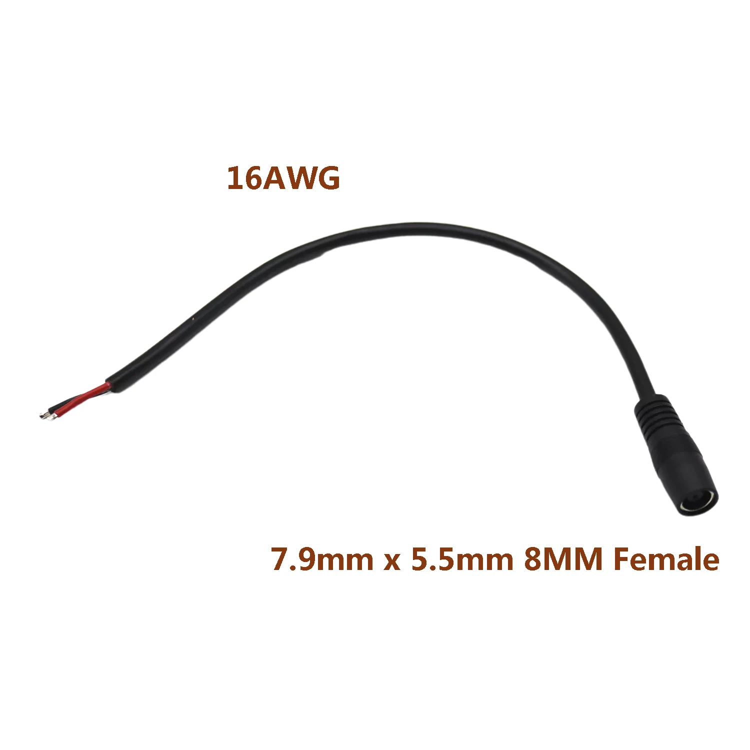 1 шт. кабель питания постоянного тока 12 В 7,9 мм x 5,5 мм 8 мм гнездовой разъем адаптер кабель шнур провод поставка ремонт солнечный ноутбук 16AWG 30 см/1 фут
