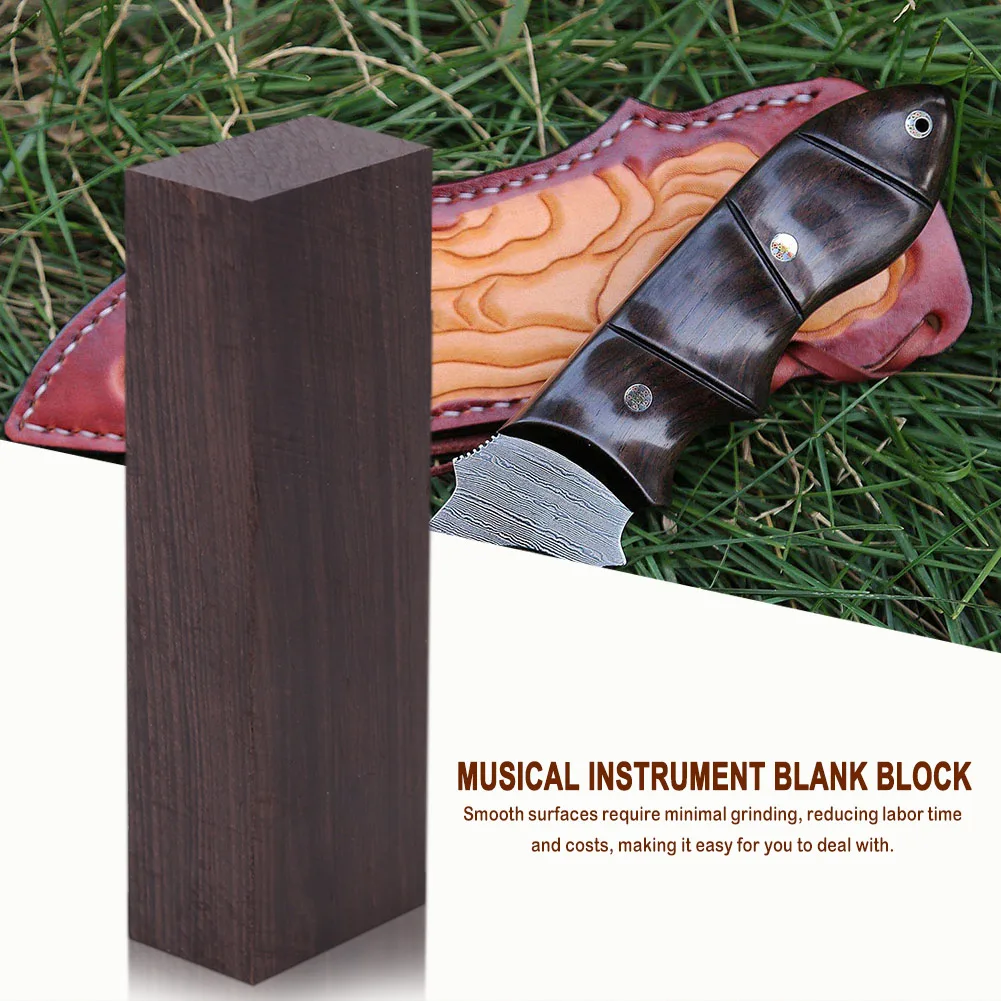 

Handle Material Wood Blanks Guitar Parts Blackwood Ebony Lumber Wood Material DIY Craft for Guitar Instruments Tool