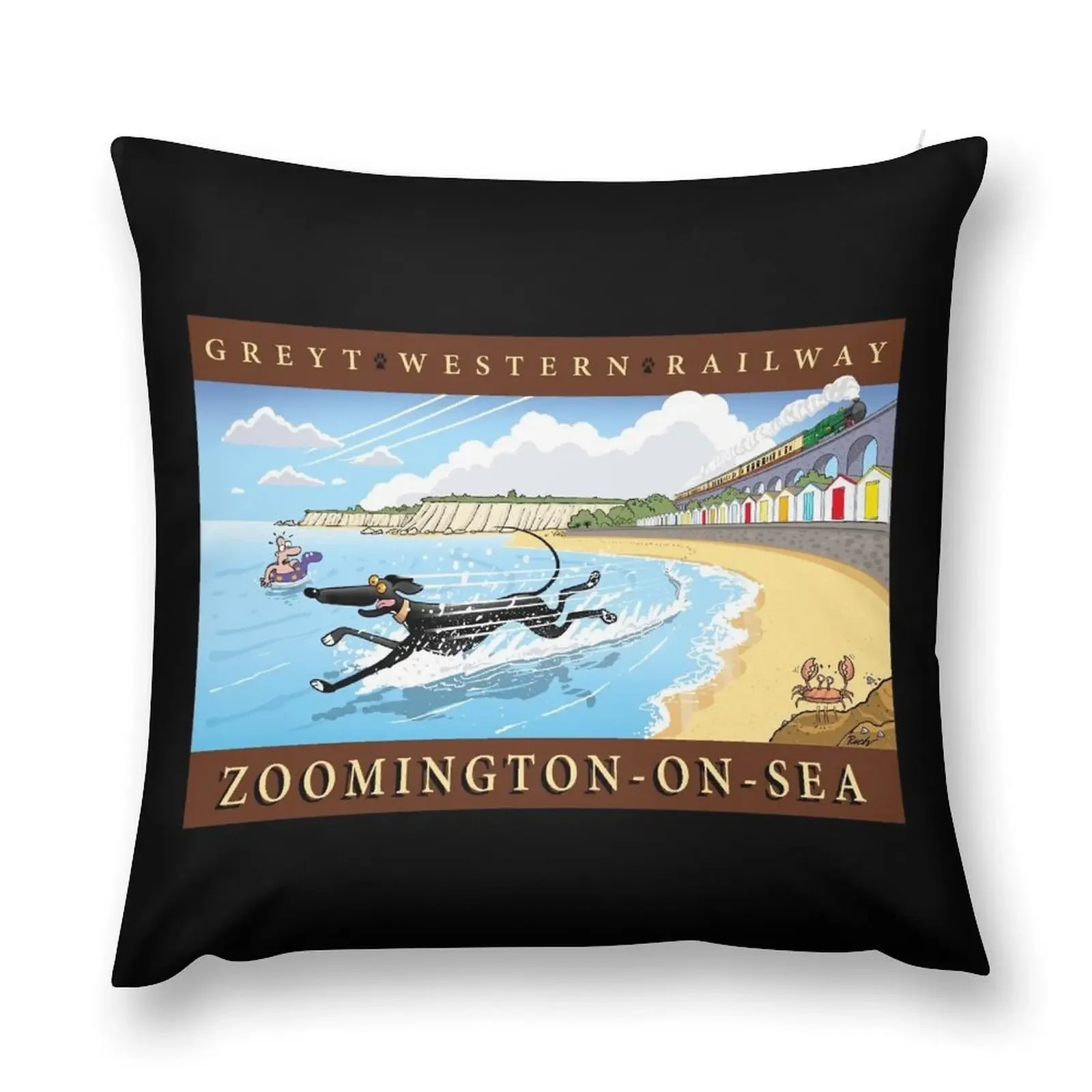 Greyt Western: Zoomington-on-sea Декоративная подушка Наволочки Новогодняя