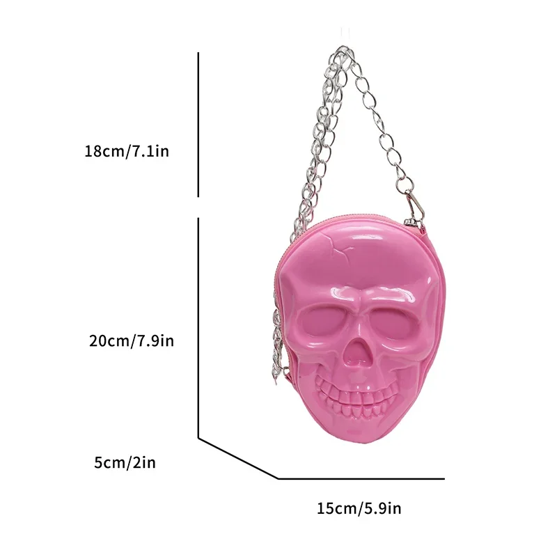 Сумка на плечо для Хэллоуина сумка через из искусственной кожи с черепом женская