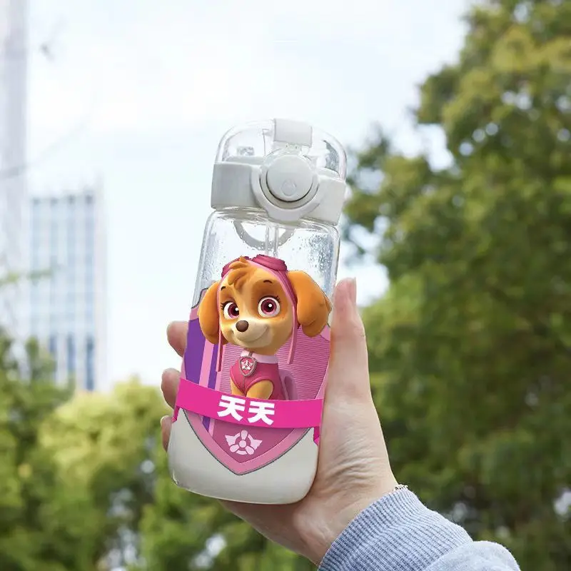

Пластиковая чашка с рисунком аниме «Щенячий патруль», детская летняя портативная чашка с ремешком для воды, устойчивая к падениям и высоким температурам, для мальчиков