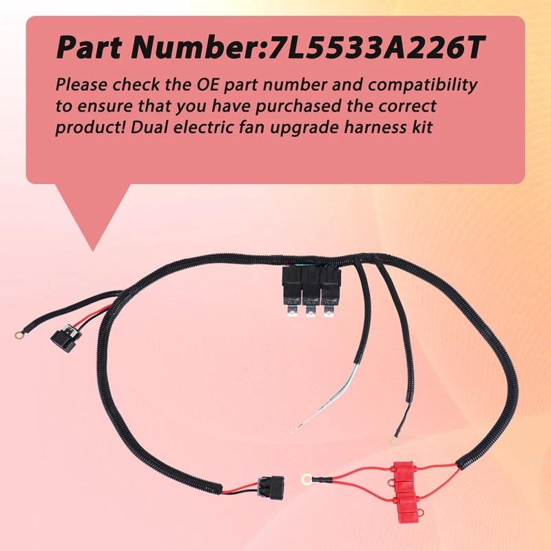 7L5533A226T обновленный электрический вентилятор жгут проводов управления ЭБУ для Chevy