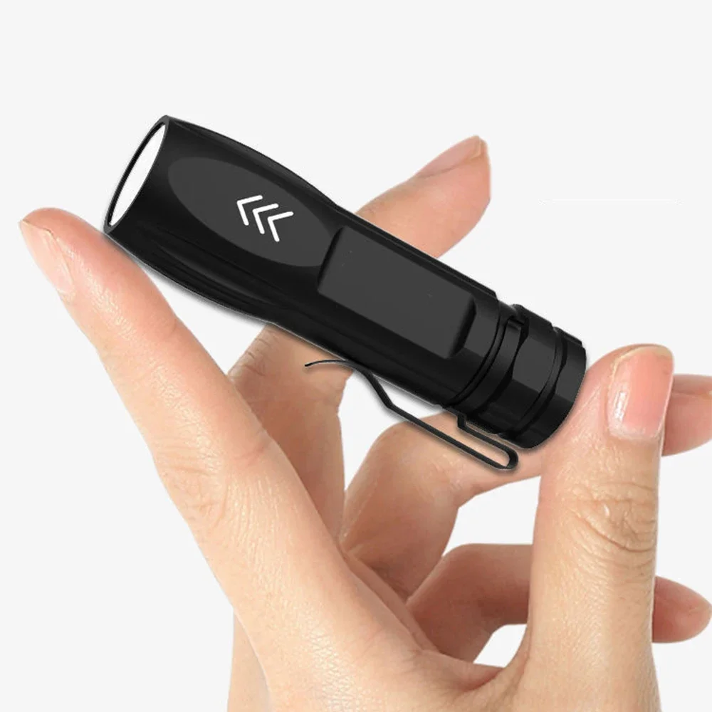 Usb Перезаряжаемый Мини-фонарик Супер Яркий Алюминиевый Сплав Портативный