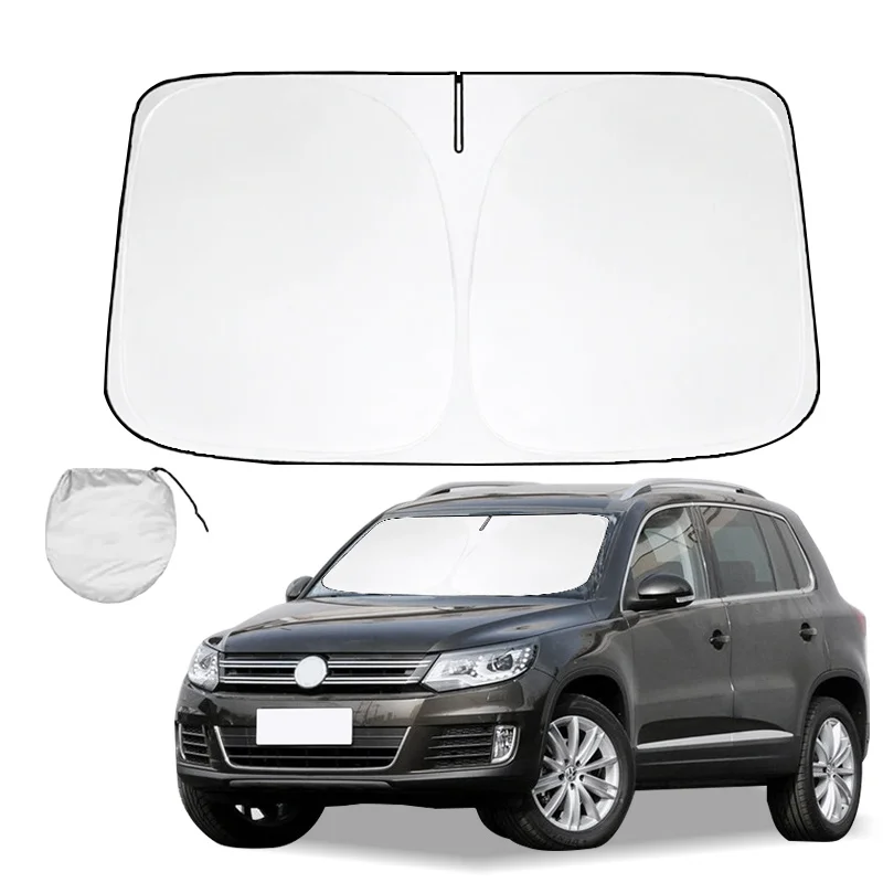 

Солнцезащитный козырек на лобовое стекло для Volkswagen VW Tiguan MK2, защита от солнца, солнцезащитный козырек, складные блоки, УФ-лучи, сохраняет автомобильный кулер
