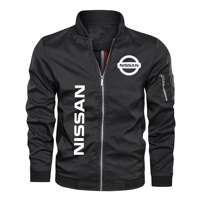 

2022 NEW Men Spring Autumn Jacket Nissan car logo print Male Casual Outwear Mens Tactical Jacket Workwear Military Jacket Coats