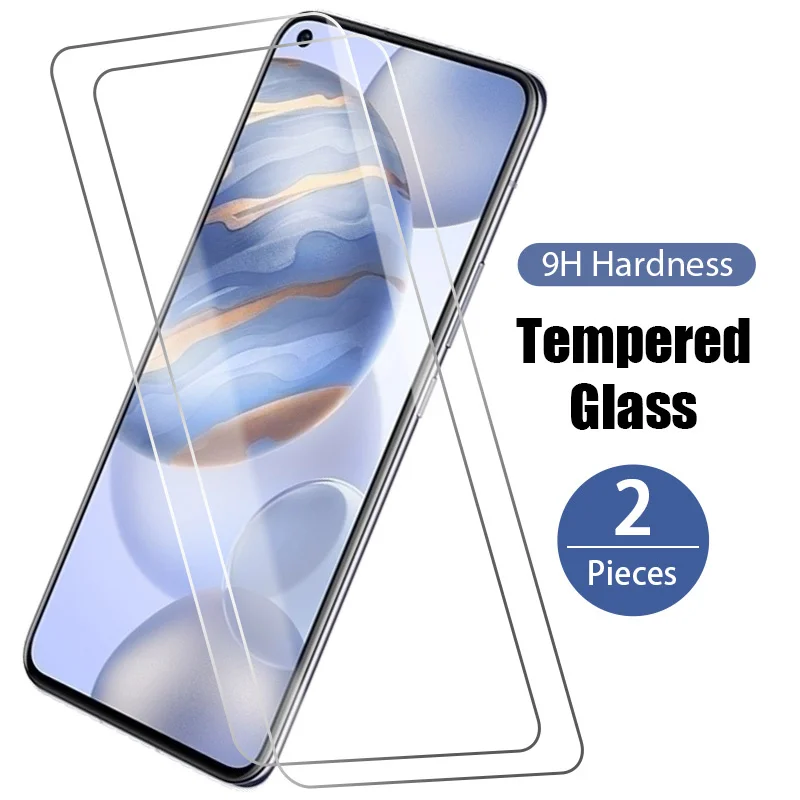 

2pcs protective glass for honor 8s 8 Pro 9 9s 10 20 pro 30 Lite screen protector glass for honor 8x 9x Premium 10x Lite