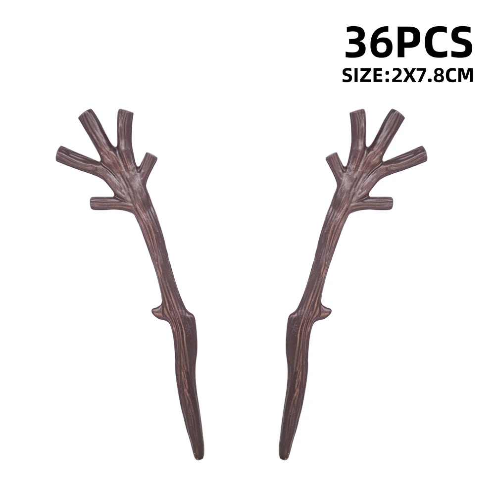 

Пластиковые рога для декора 36 шт.