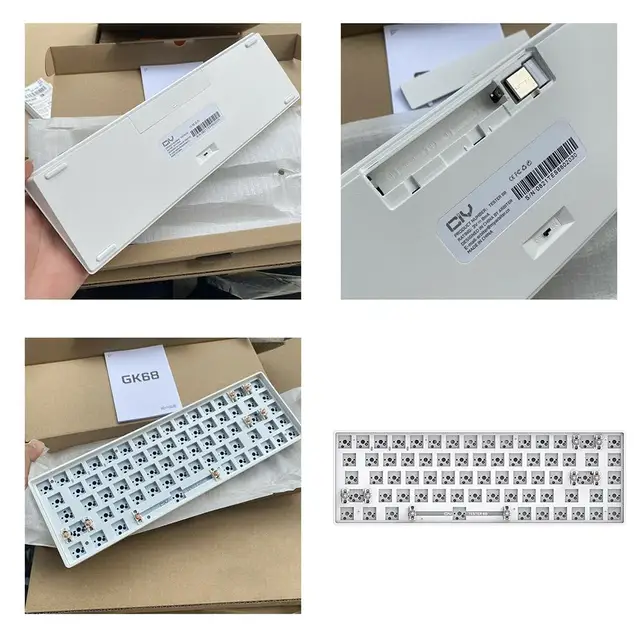 Customized Mechanical Keyboard Kit TES68 Hot-swappable Shaft Base Axis 2.4G Bluetooth Customized Wireless Keyboard 6