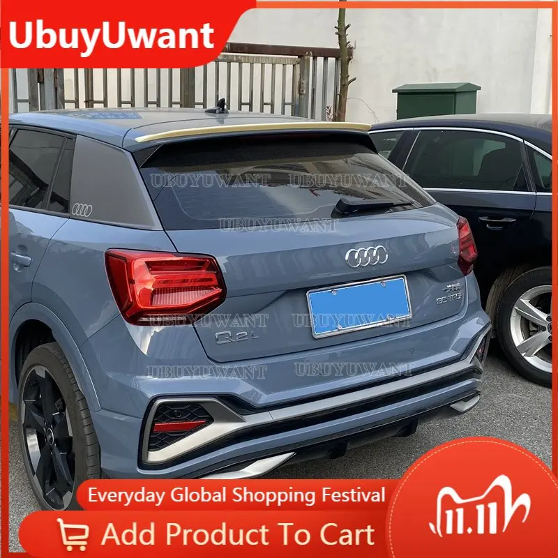 

High Quality Carbon Fiber Color Rear Wing Trunk Lip Spoiler For Audi Q2L Q2 2019 2020 2021 2022 2023+