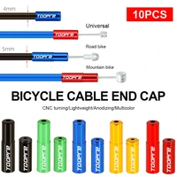 10pcs bicycle brake cable cap aluminum alloy mtb road bike brake shifter cable housing end cap 4mm5mm wire end cap accessories