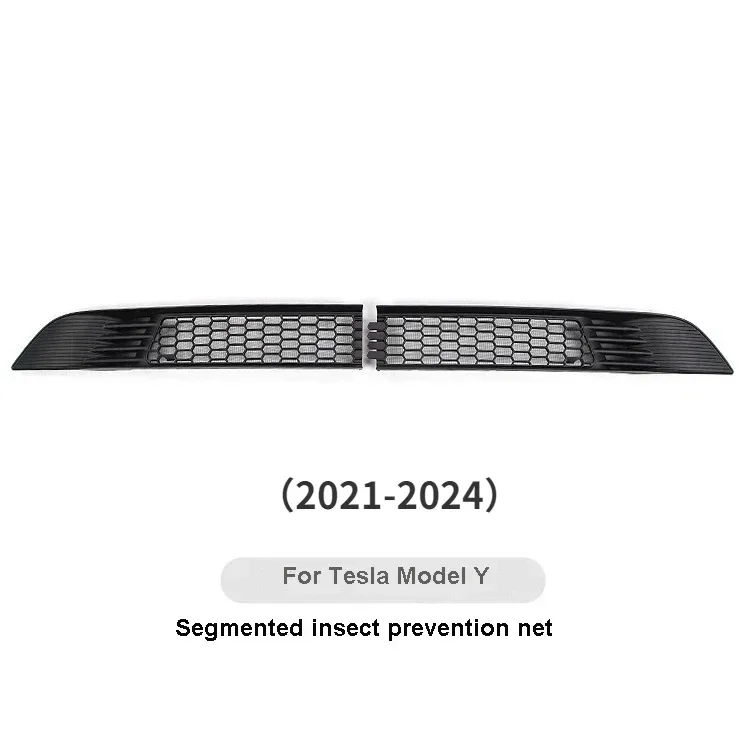 Сетка от насекомых для Tesla Model Y/3/3 + Highland 2024 ABS Сегментированная Передняя воздухозаборная Защитная крышка аксессуары для предотвращения насекомых