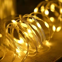 eu plug outdoor led color string lights holiday waterproof fairy garland for lanterns christmas tree wedding party decoration