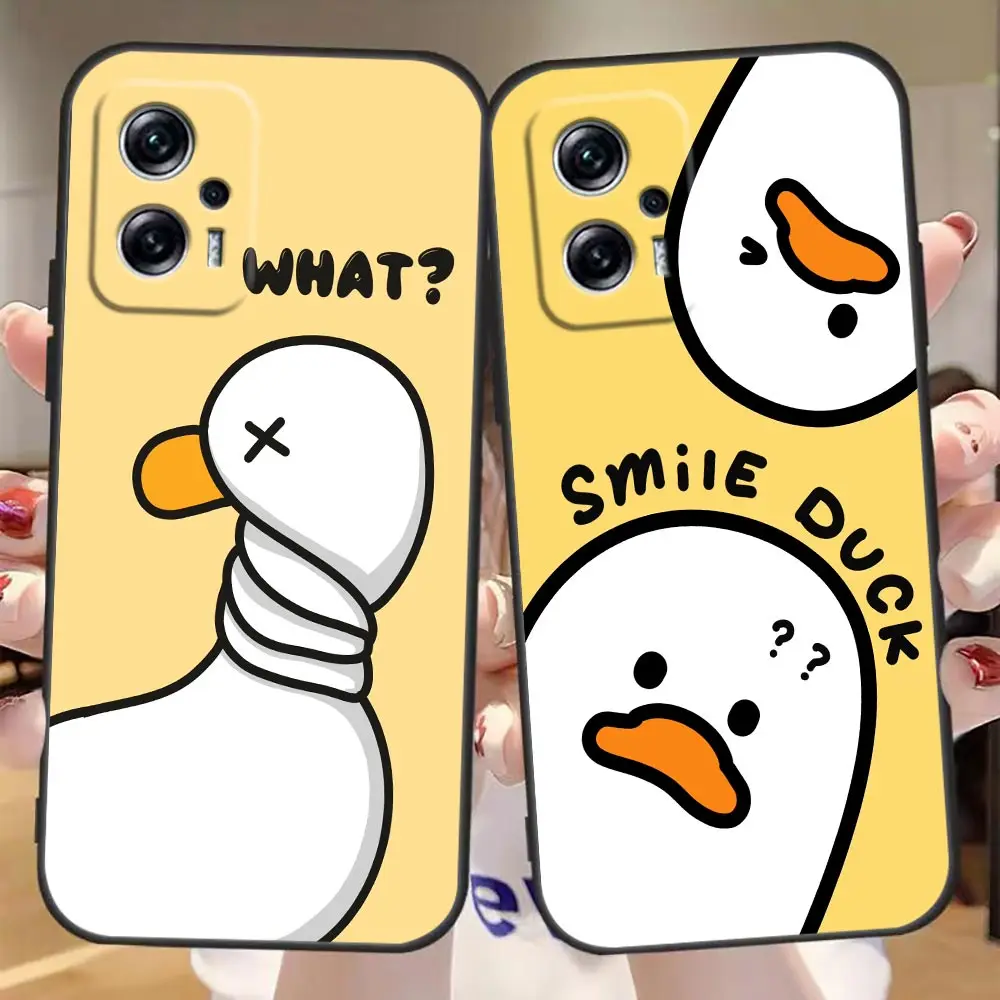 

Candy Funny Idiotic Duck Cartoon Case For Redmi Note 11 Case For Redmi Note 11S 11T 11E 11 10 10S 9T 9S 9 8T 8 2021 7 Pro Cover