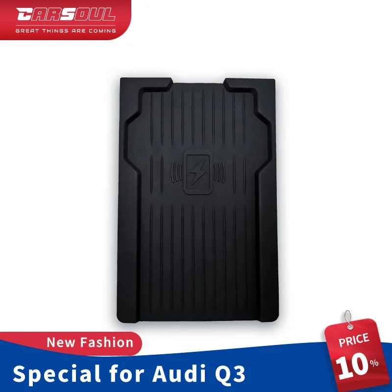 

3 катушки 15 Вт простая быстрая прочная Автомобильная Беспроводная зарядка для Audi Q3 2019 2020 2021 2022