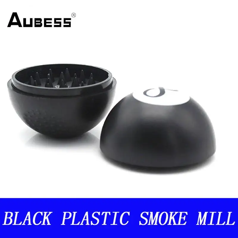 Black 8 Plastic Herbal Herb Tobacco Grinder Weed Grinders Smoking Pipe Accessories Hand Muller Shredder Spice Smoke Cutter |