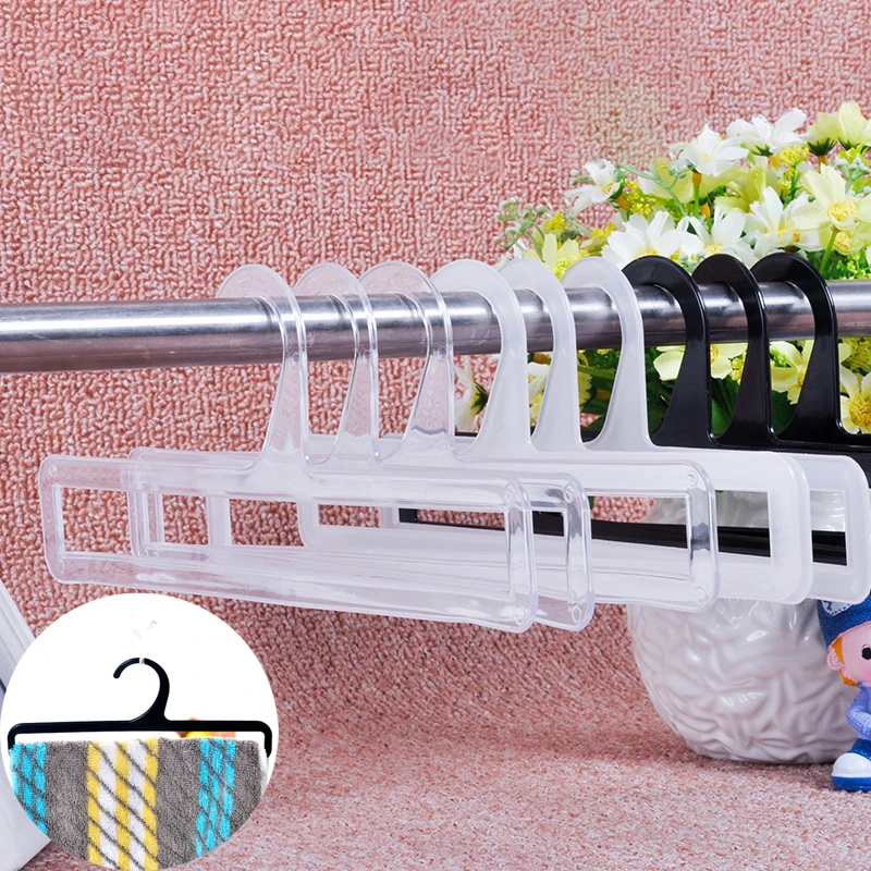 15Pcs Trouser Storage Rack Pants Tie Silk Scarf Towel Storage Hanger Wardrobe Closet Storage Organizer Plastic Drying Rack