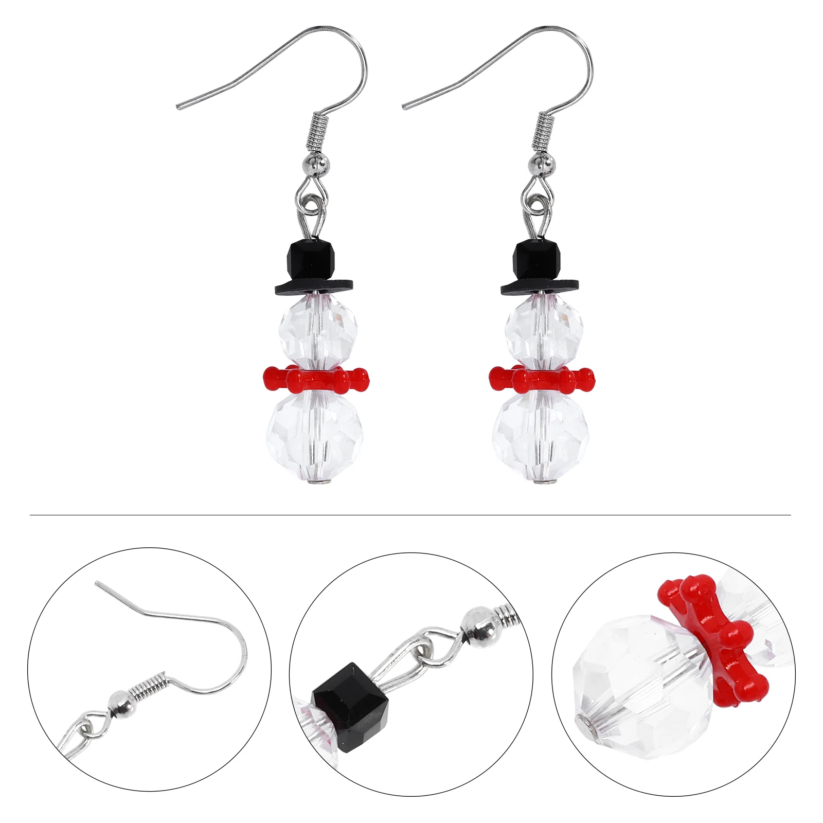 

Earrings Snowman Christmas Dropdangle Holiday Jewelry Gift Ear Danglers Hook