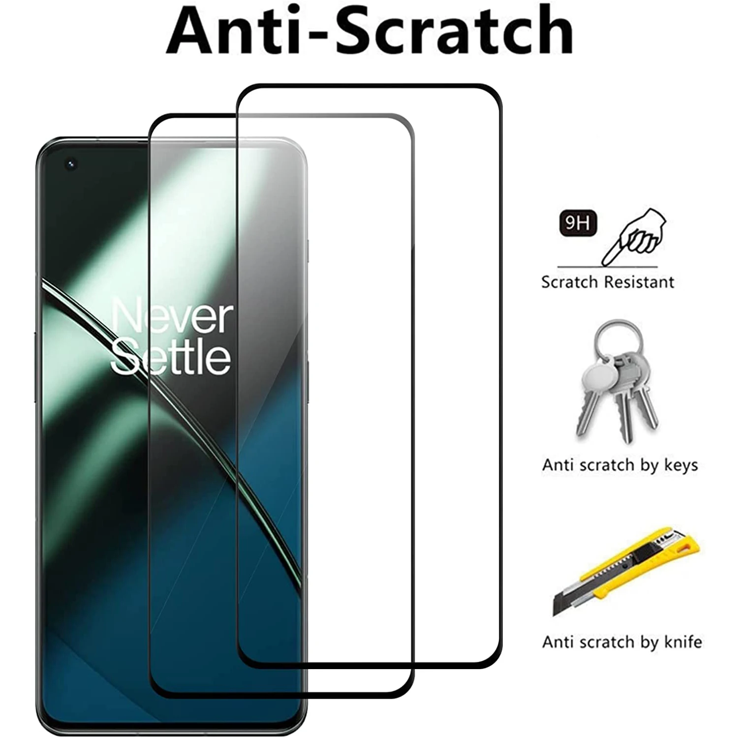1/4Pcs 3D Screen Protector Glass For OnePlus 11 Tempered Glass Film