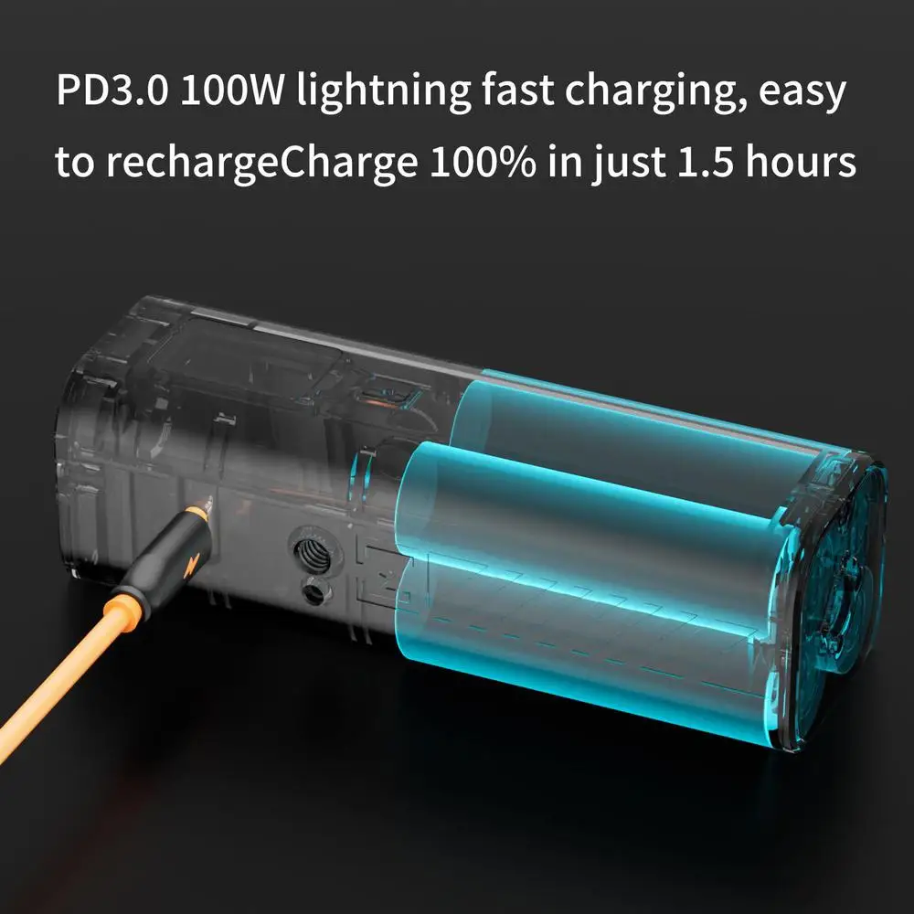 Фото Мини-аккумуляторная ручка ZGCINE ZG-H50 50 Втч/14,8 В с OLED-дисплеем для видеоламп Aputure amaran Godox Sokani, GoPro и сотовых телефонов №4
