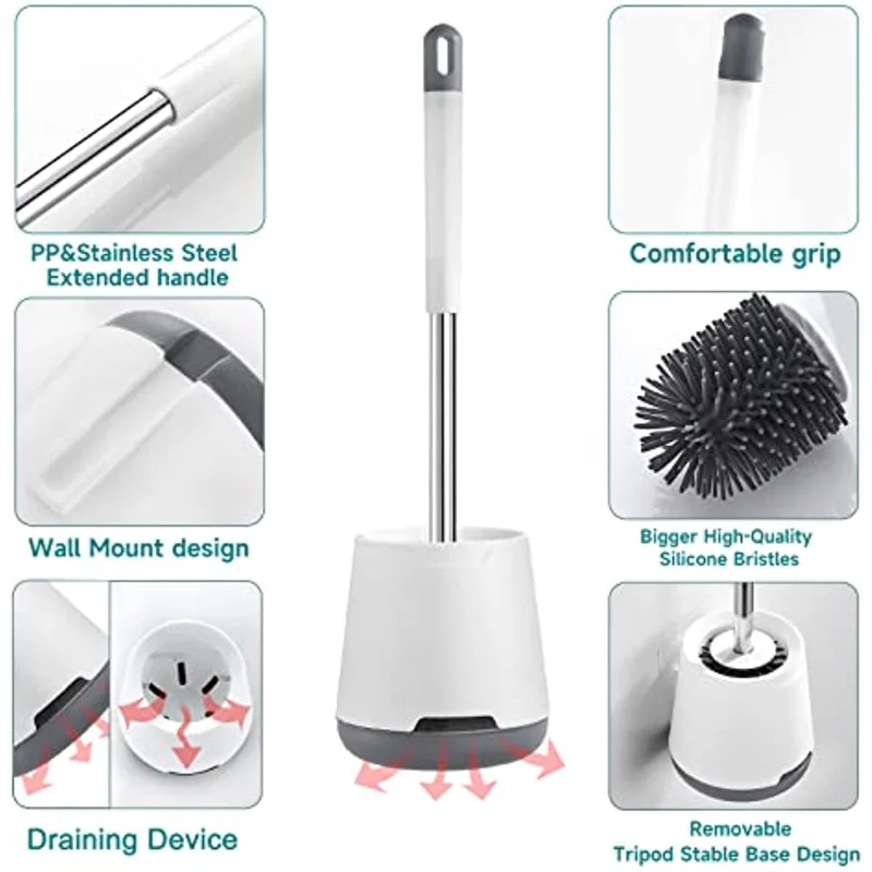 Рисунок 3 - Силиконовая щетка для унитаза и держатель