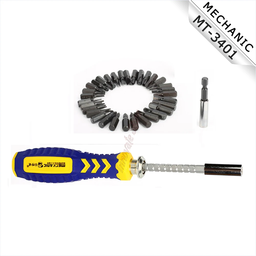 

34 в 1 Набор отверток механик MT-3401 многофункциональные электрические небольшой Приспособления магнитный инструмент для ремонта