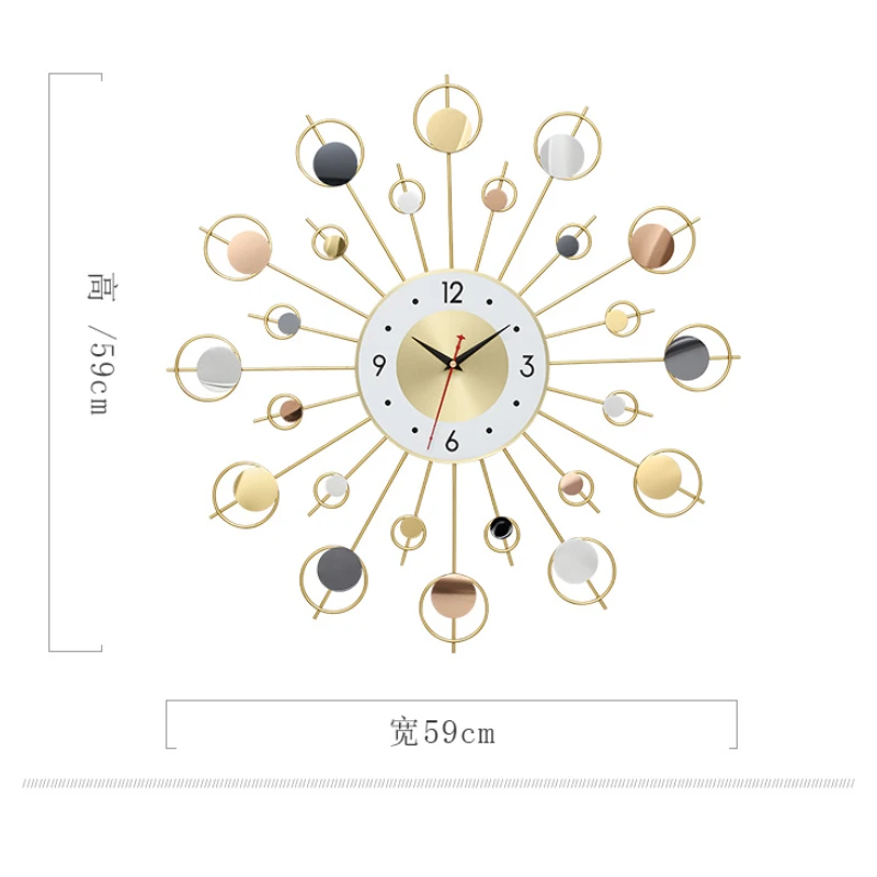 Креативные декоративные настенные часы роскошные большие современные