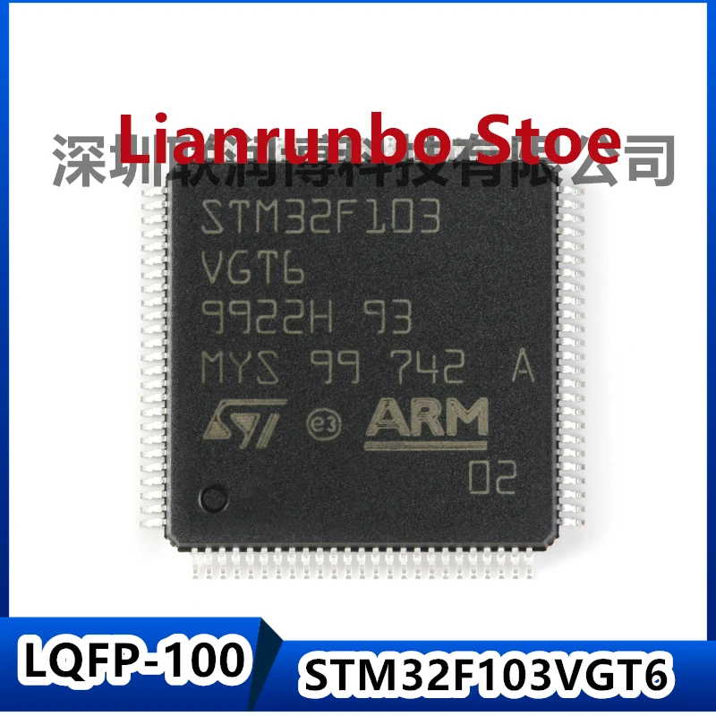

New original STM32F103VGT6 LQFP-100 ARM Cortex-M3 32-bit microcontroller MCU