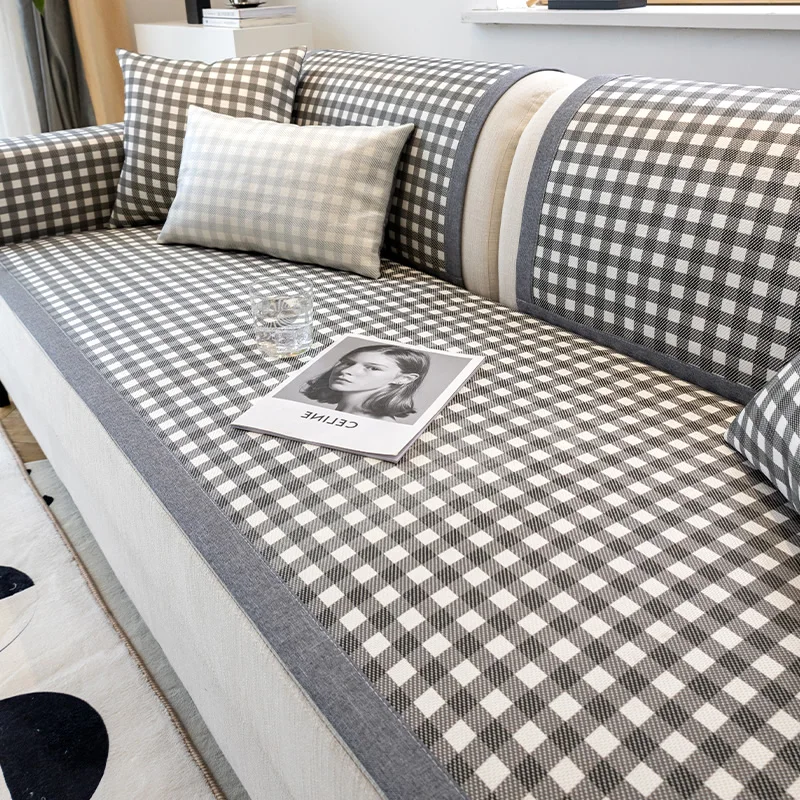 

Summer Cool Pad Sofa Covers Breathable Non-slip Dust Sleep Cool Pad Sofa Bed Cover Home Decoration Chair Covers Living Room