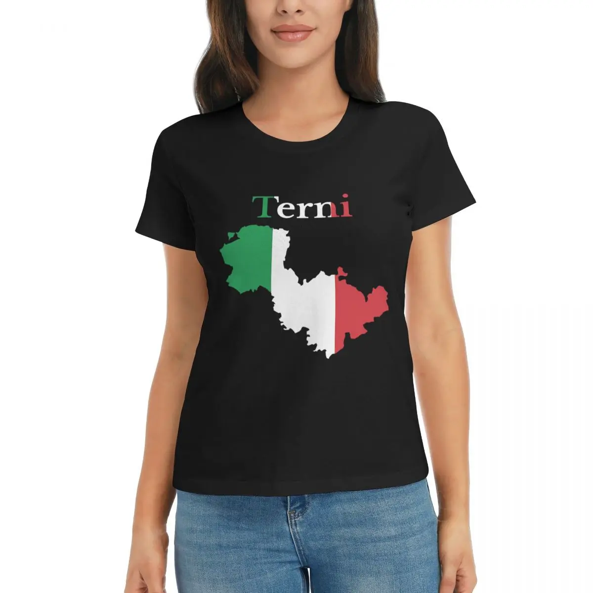 

Move Province Of Terni Map Italian Province 282-2 T-shirts Black Graphic Cool Vintage Leisure Eur Size