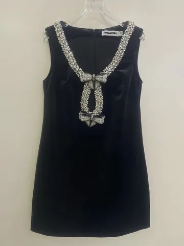 Женское бархатное платье-жилет