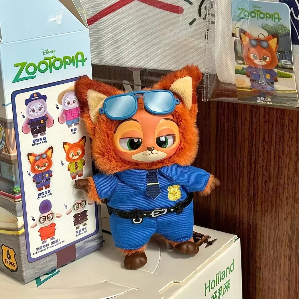 Фото Zootopia слепая коробка Zootopia Nick Judy Growth Journey фигурка плюшевая виниловая кукла Mystery Box аниме фигурка коллекция ModelToy №4