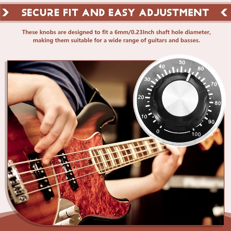 15 комплектов ручек управления потенциометром A03 и пластинок со шкалой 0-100