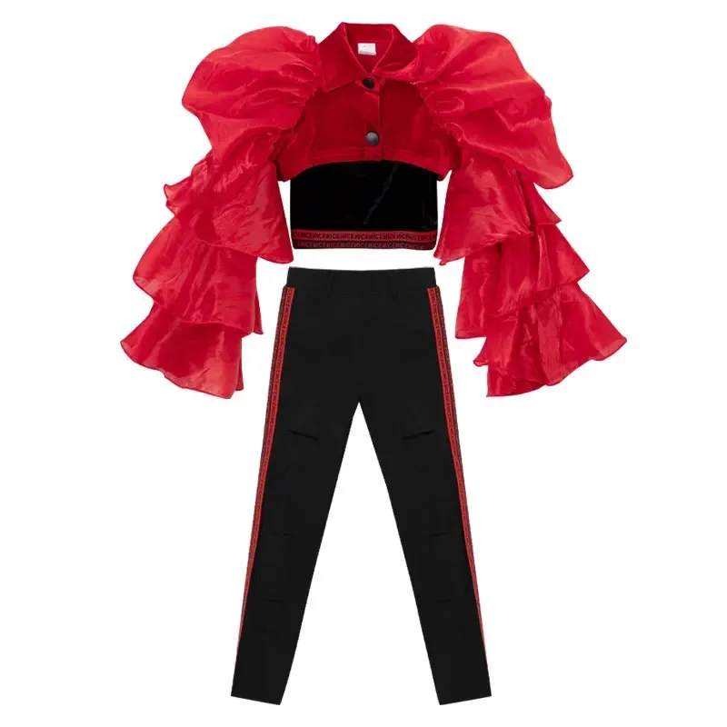 ZZL городской танцевальный костюм для девочки Женский сценический модная одежда