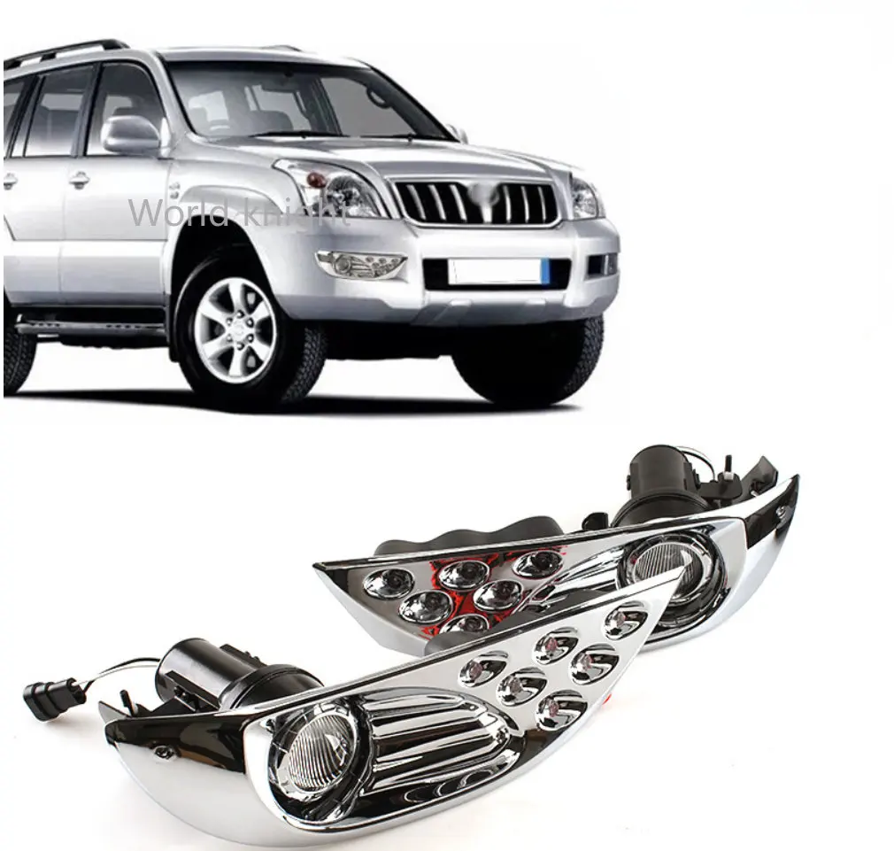 

LED Daytime Running Light for Toyota Prado 120 LC120 GRJ120 Land cruiser 2003-2009 Fog lamp drl bumper light