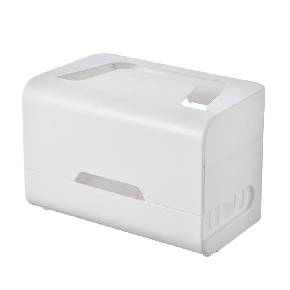 

Box Cable Organizer Cord Storage Wire Router Management Desk Power Hider Sorting Case Stripe Protector Double Shelf Drawer Layer