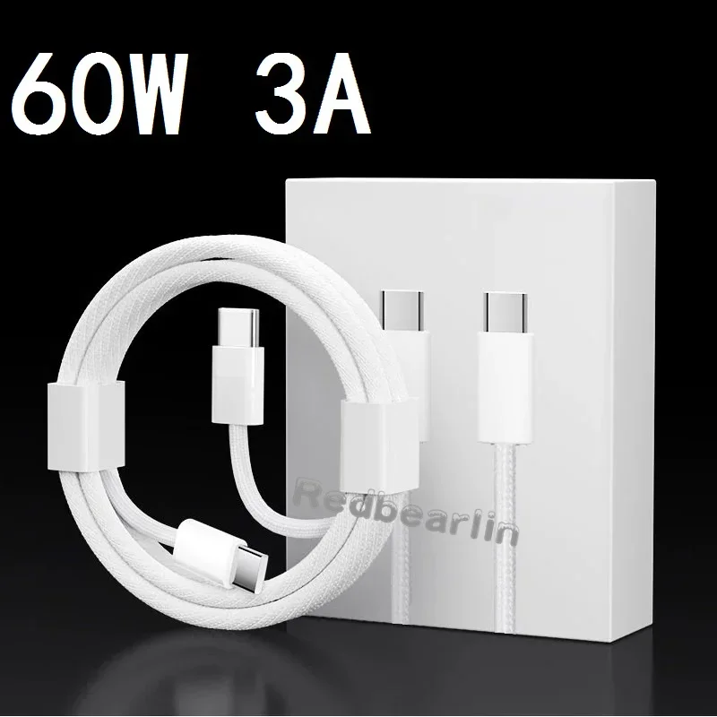 

Кабель для быстрой зарядки PD C-C USB C, 10 шт., 60 Вт, 3 А, кабели для Samsung S20, S22, S23, Huawei, Htc, android phone 15, 15Pro