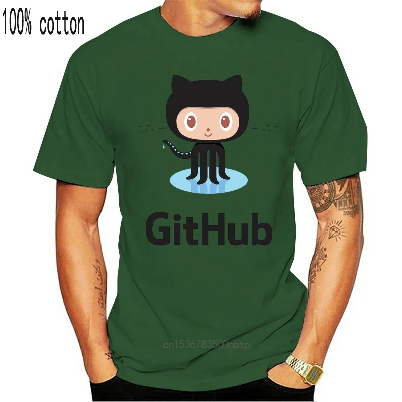

Футболка Github мужская с коротким рукавом и круглым вырезом