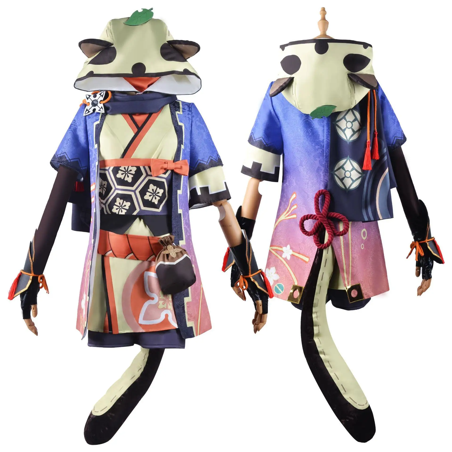 

Sayu Cosplay Anime Genshin Impact Costume Wig Game Suit Lolita Kimono Dress Women Uniform Outfits Halloween Tail Costume