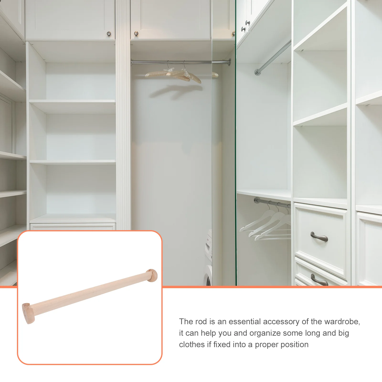 Подвесная вешалка для одежды офисного шкафа сверхмощный стержень регулируемая