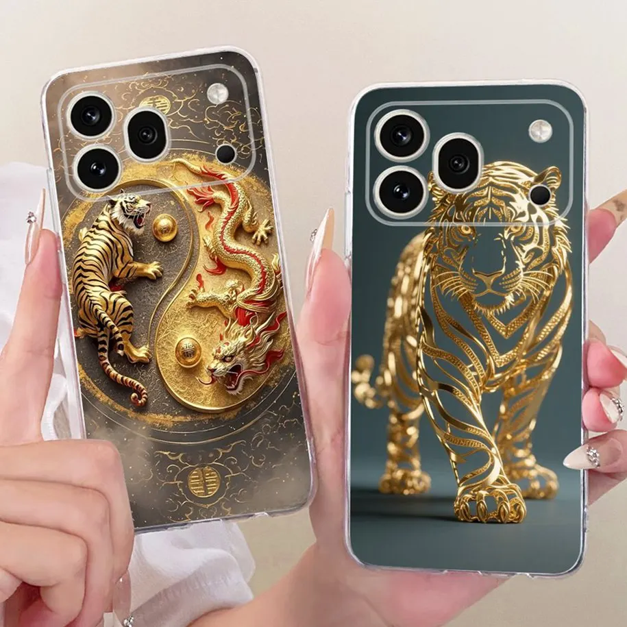 Чехол для Honor 600 Pro 2026 VKP-NX9 с рисунком «Крутой Дракон, Тигр, Милый Кот», мягкий силиконовый прозрачный чехол из ТПУ для Honor 600 5G (art.: 3920dad20f07a) - 3920dad20f07a