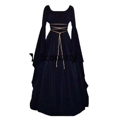 

Halloween Medieval Cosplay Costumes For Women Girls Vintage Party Dresses For Stage Performance Witch Outfits Dress 40