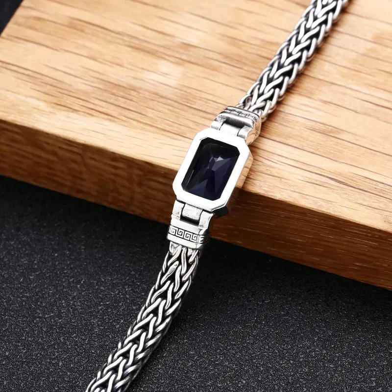 CHUANGCHENG 5 мм плетеный браслет ручной работы для ретро стиля хип-хоп мужской